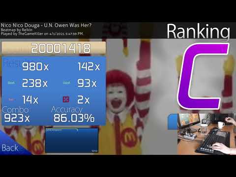 not WubWoofWolf | osu! U.N. Owen Was Her 86.03%acc