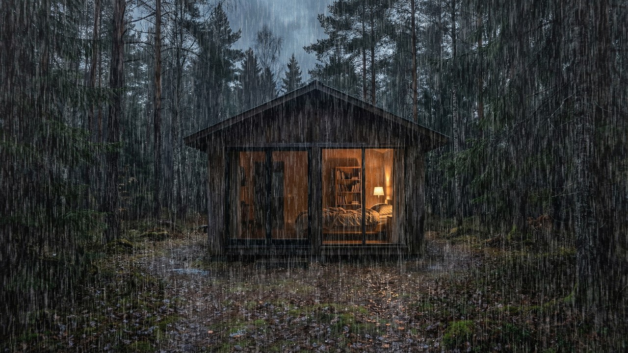 🌧️ Rain Sounds for Sleeping – Heavy Rain White Noise for Better Sleep
