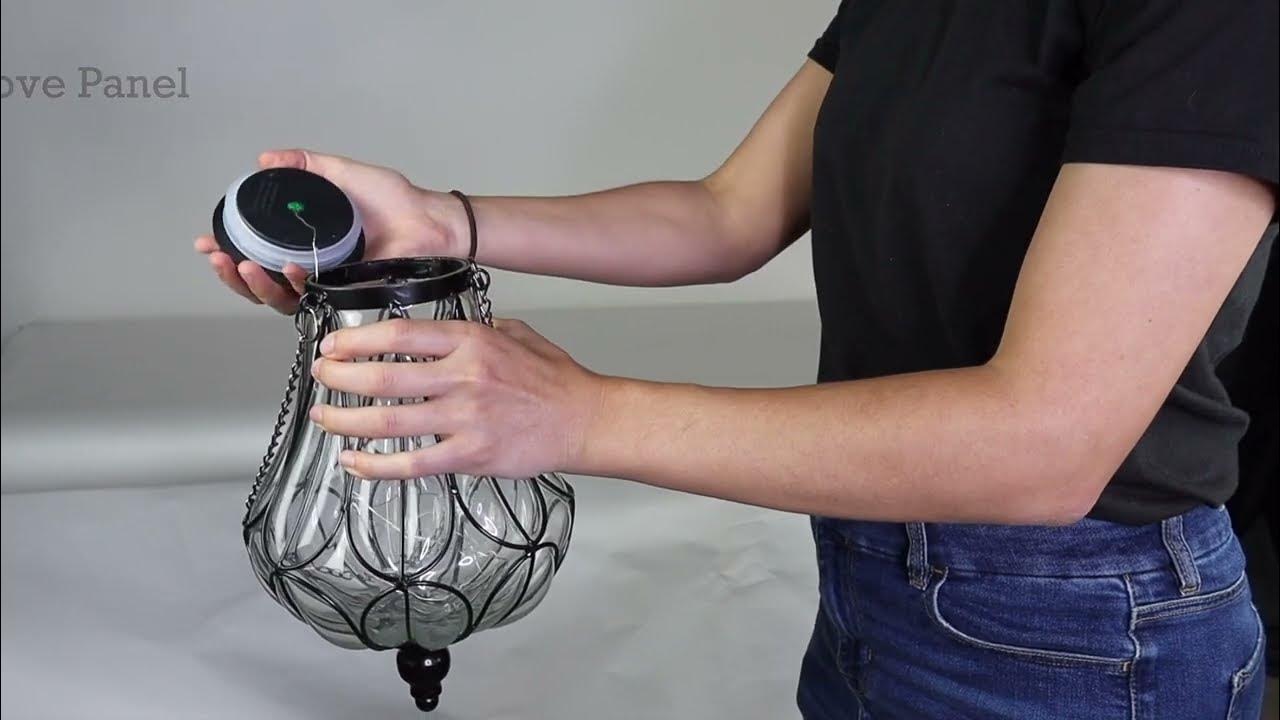 How to Replace the Battery on your Exhart Solar Glass Hanging Lantern