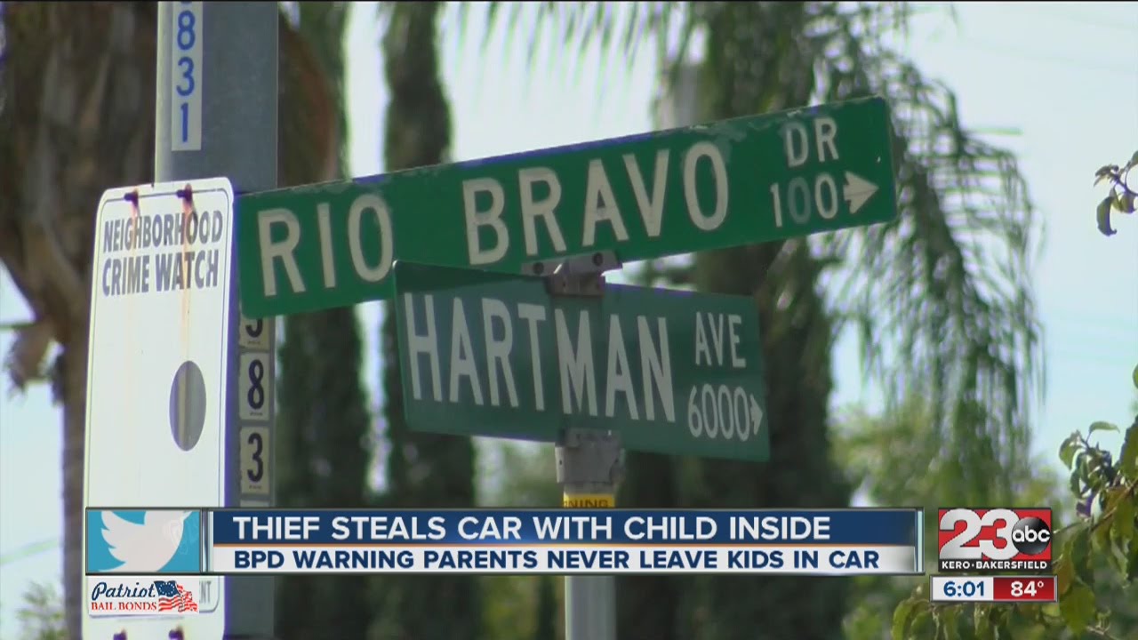 Man steals car with 4 year old boy in back seat - YouTube