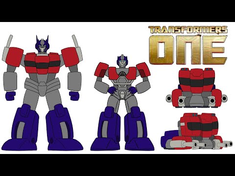 Transformers ONE in 2D Orion Pax / Optimus prime