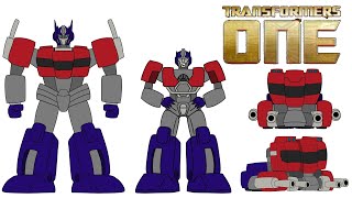 Transformers ONE in 2D Orion Pax / Optimus prime