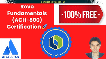 100% FREE Rovo Fundamentals (ACH-800) Certification 🚀 | Atlassian Rovo Explained #Atlassian #Rovo