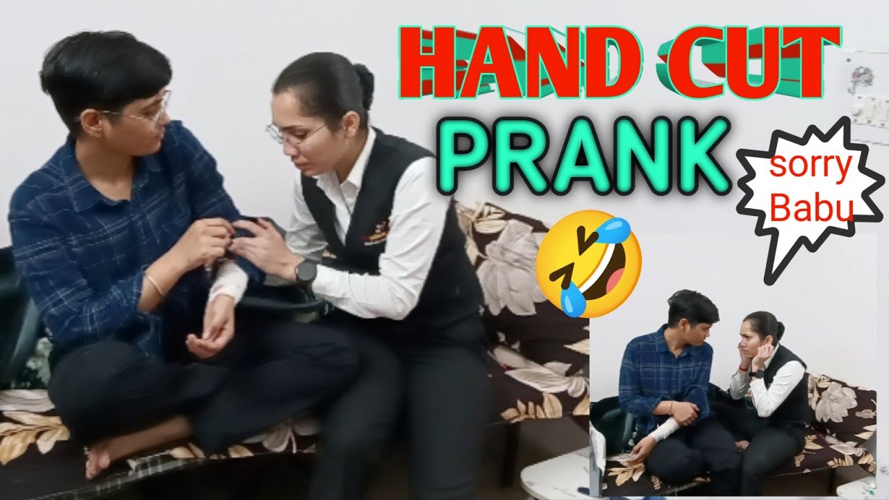  Hand cut prank on Priya 😂//lesbian couples vlog 🏳️‍🌈@duggu-priya #lgbtiq #lesbian 