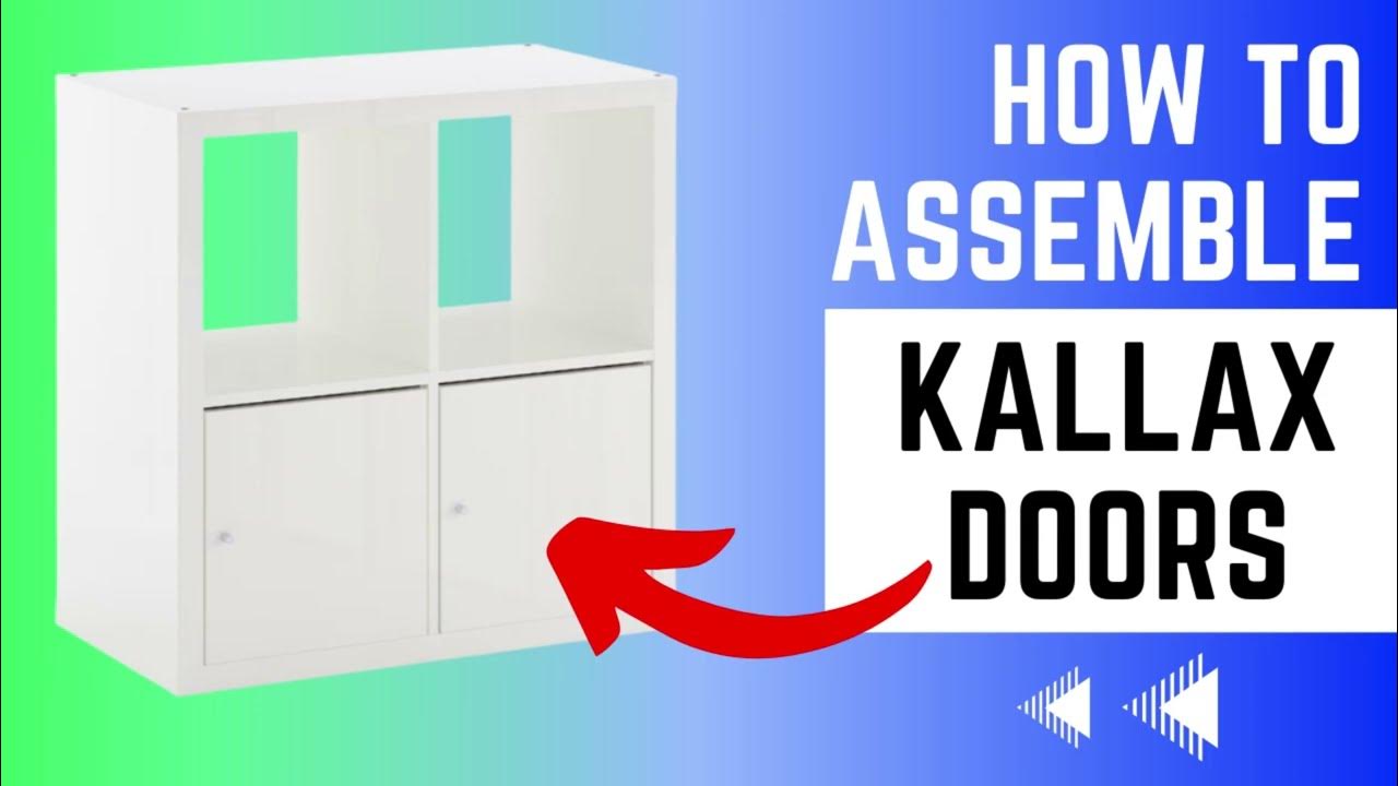 How to Assemble a Kallax Cube Door Insert Ikea YouTube