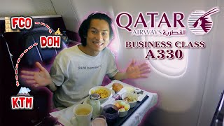 BERANGKAT KE NEPAL BUAT KE EVEREST!! (Qatar Airways A330 Business Class: FCO — DOH — KTM)