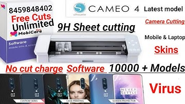 🔥🔥9H Best Plotter Cameo 4 Mobile Skins Software  2021 New M0dels // Camera Cut // Text design 🔥🔥