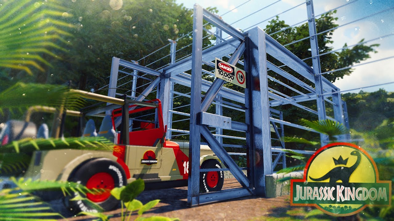 BUILDING JURASSIC PARK! Accurate Vehicle Gate Build Prehistoric