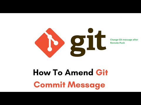 Git Amend Tutorial:How To Amend Git Commit Message Rewrite  | Change Git Commit Message After Push