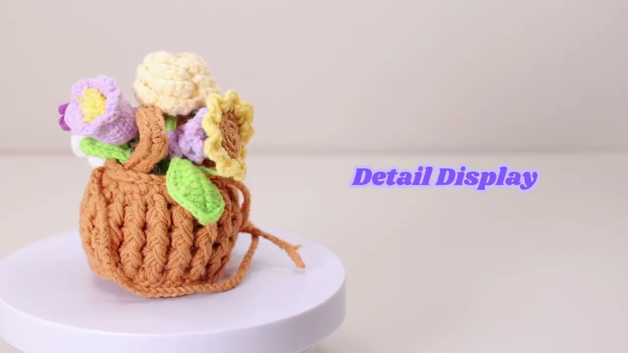 YSHomy Crochet Cute Flower Car Accessories Decor 💐