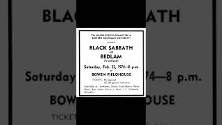 Black Sabbath - Ypsilanti 1974