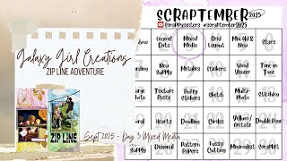 Scrapbook Process Video: Zip LIne Adventure - Scraptember