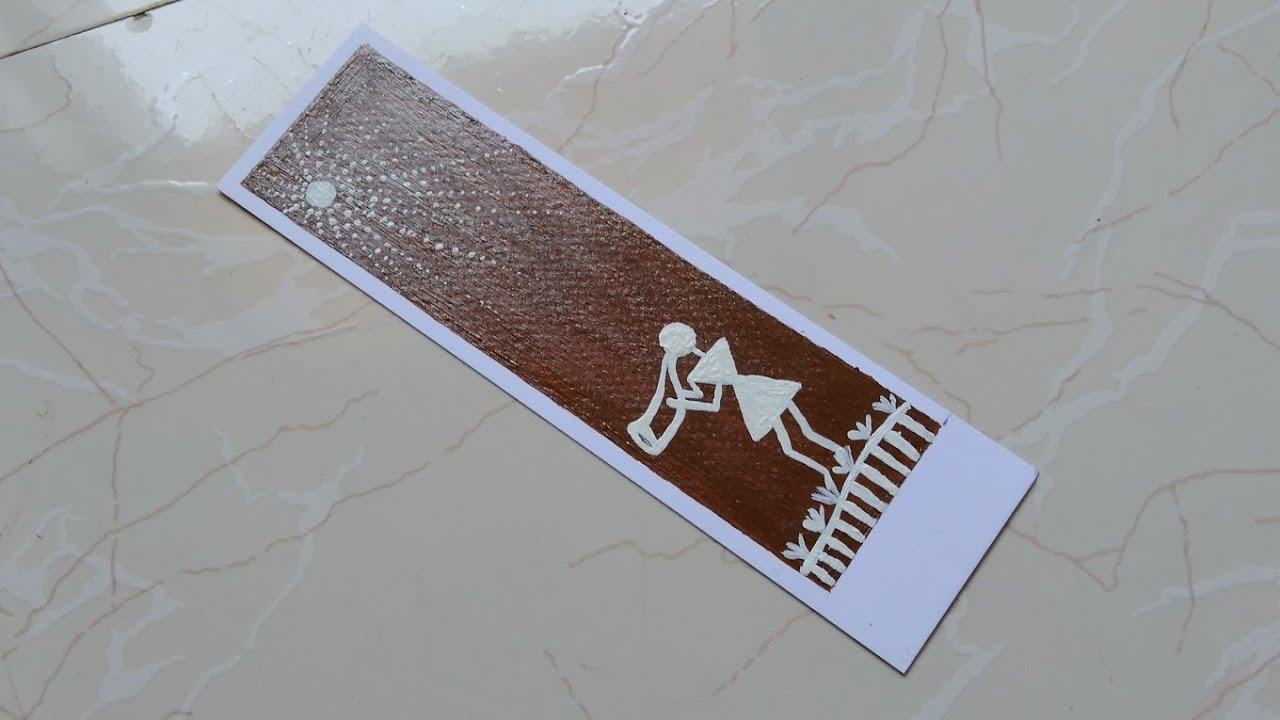 "Beautiful Warli Art Bookmark | DIY Painting Idea 💡 "
