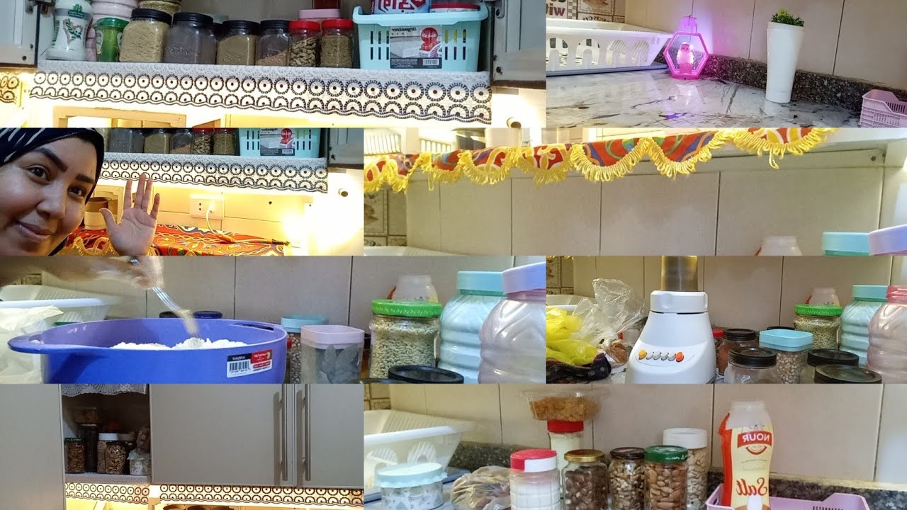 اخيرا فرشنا #المطبخ فرش رمضاني وتوابلي ومكسراتي و زينا المطبخ وجبنا البهجه