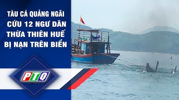 TÀU CÁ QUẢNG NGÃI CỨU 12 NGƯ DÂN THỪA THIÊN HUẾ BỊ NẠN TRÊN BIỂN  | PTQ