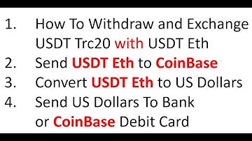 How To Withdraw USDT Trc20 get USDT Eth-Send to CoinBase -Deposit in Bank-Johanna Williams Presenter