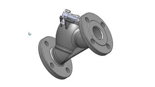 Designing Y Strainer Valve assembly in Solid works #valveengineer #solidworks