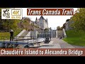 ⁴ᴷ⁶⁰ Bike Cam: Trans Canada Trail - Chaudière Island to Alexandra Bridge