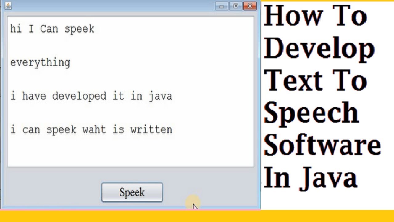 speech to text java code