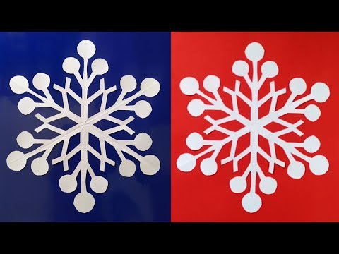 Como hacer un copo de nieve de papel