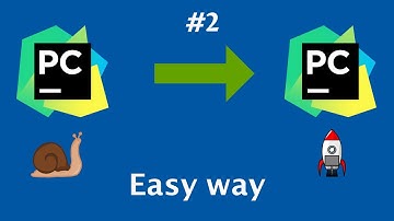 How to make PyCharm or any IntelliJ IDE faster(EASY, NO APPLICATION FILE MODIFICATIONS) #1