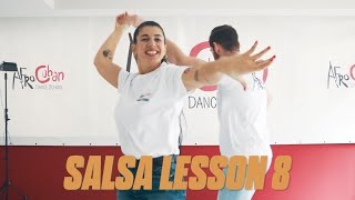 Salsa Cubana/Casino LESSON 8 Learn Step by Step @afrocubandanceschool7014