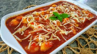 Receita de Nhoque com Molho de Tomate