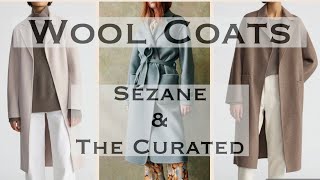 THE CURATED CLASSIC COAT  &  SEZANE MEDERICK COAT | sézane winter collection haul tryon