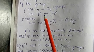 Fundamental Theorem of finite abelian group