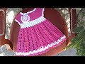 Vestido bebe crochet (ganchillo) tutorial paso a paso