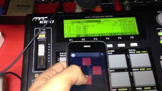 MPC1000 JJ OS2XL + iPhone TouchOSC+line6 midi mobilizer Part1