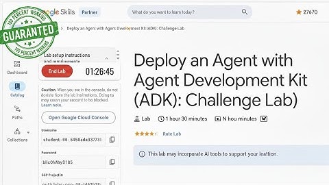 🚀 Deploy an Agent with Agent development kit (ADK): Challenge Lab | Google Cloud Platform |GENAI129 