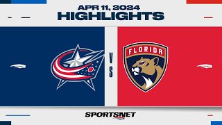 NHL Highlights | Blue Jackets vs. Panthers - April 11, 2024