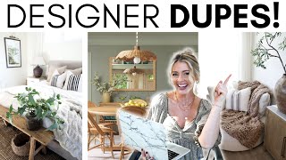home decor dupes || home decorating tips || high-end look for less