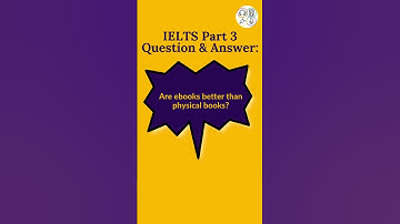 #IELTS Speaking Part 3 - “Are ebooks better than physical books?" - Band 9 answer