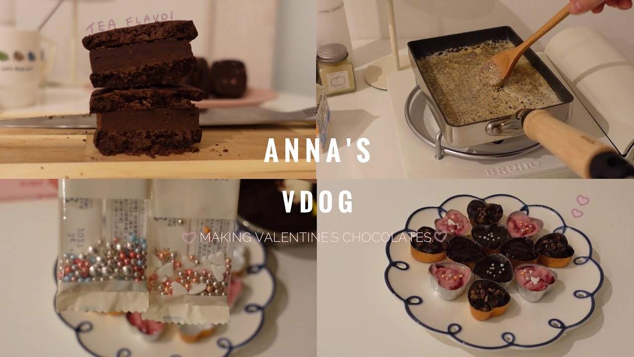 COOKING｜紅茶の生チョコサンドクッキー🤎｜生チョコver.平成女児チョコを作る🎀🤍