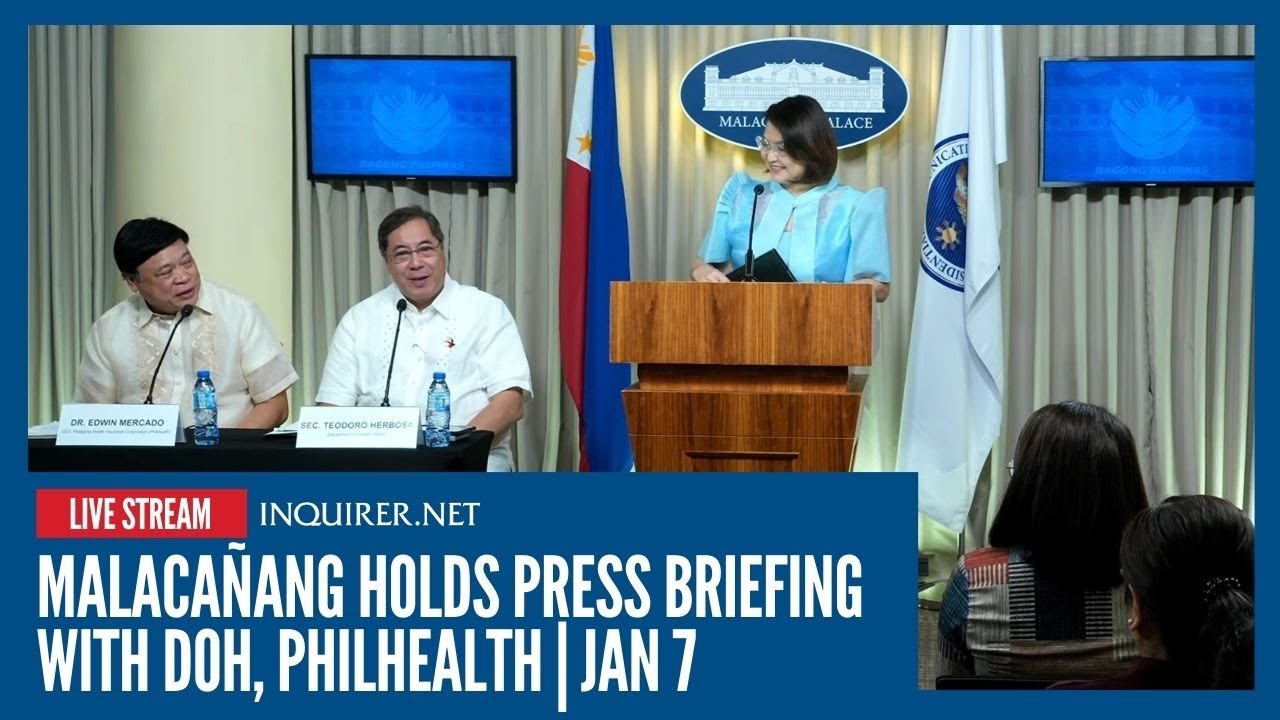 LIVE: Malacañang holds press briefing with DOH, PhilHealth | Jan 7