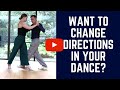 Tango change of direction: cambio de frente (for social dancing)