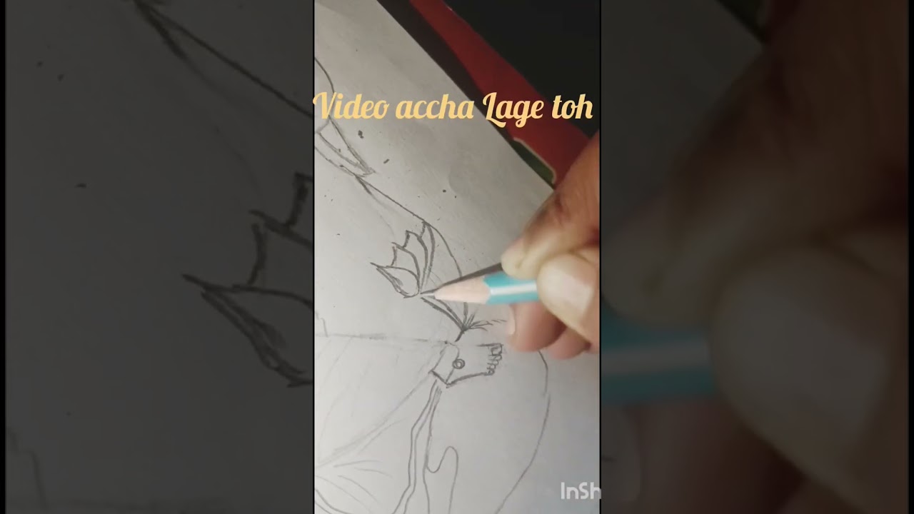 How to draw a saraswati maa easy 