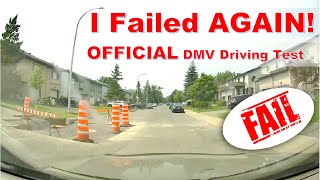 Driving Test: I FAILED AGAIN! Nervous and unsure student repeatedly fails driving test.