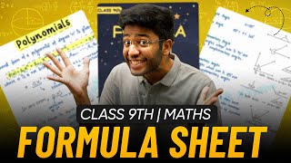 Class 9th Maths Formula Sheet🔥| All Formulas of Maths Class 9th | Shobhit Nirwan
