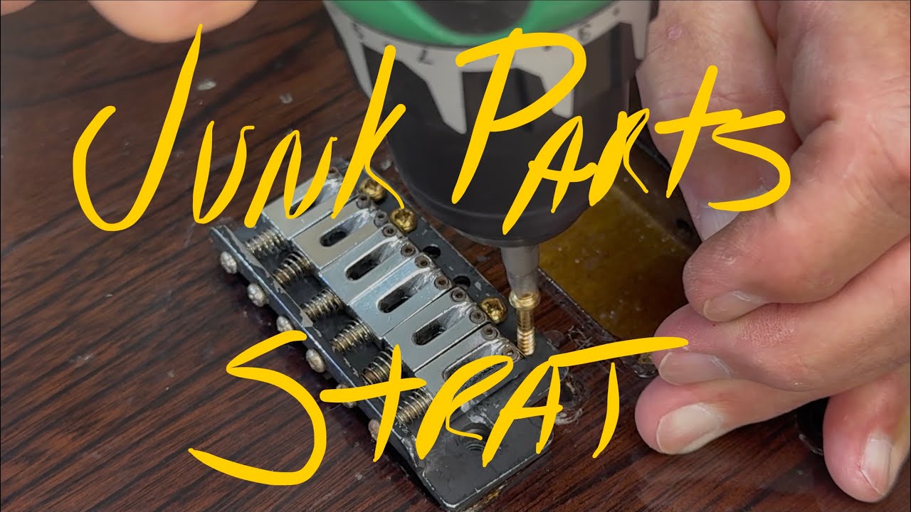 JUNK STRAT! | guitar built from discarded junk from 3 shops