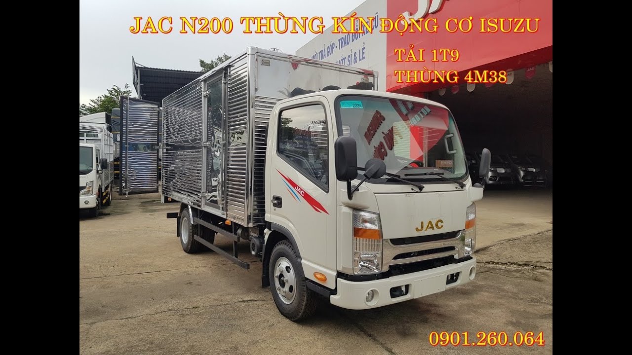 Xe tải JAC N200 thùng kín 1.9 tấn, JAC N200 2021 bền, đẹp, lợi đầu.