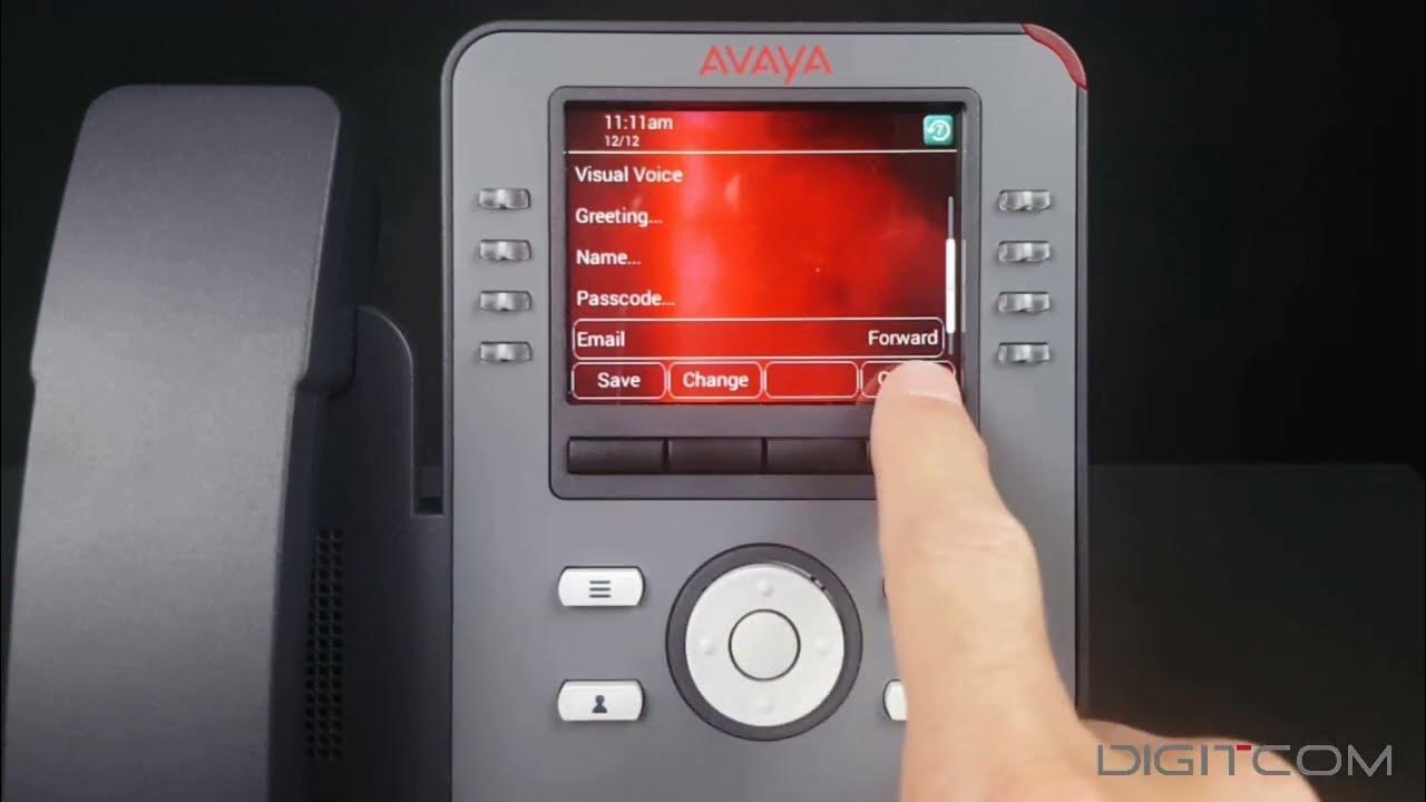 Avaya J169 J179 How to Record Voicemail Greetings. - YouTube