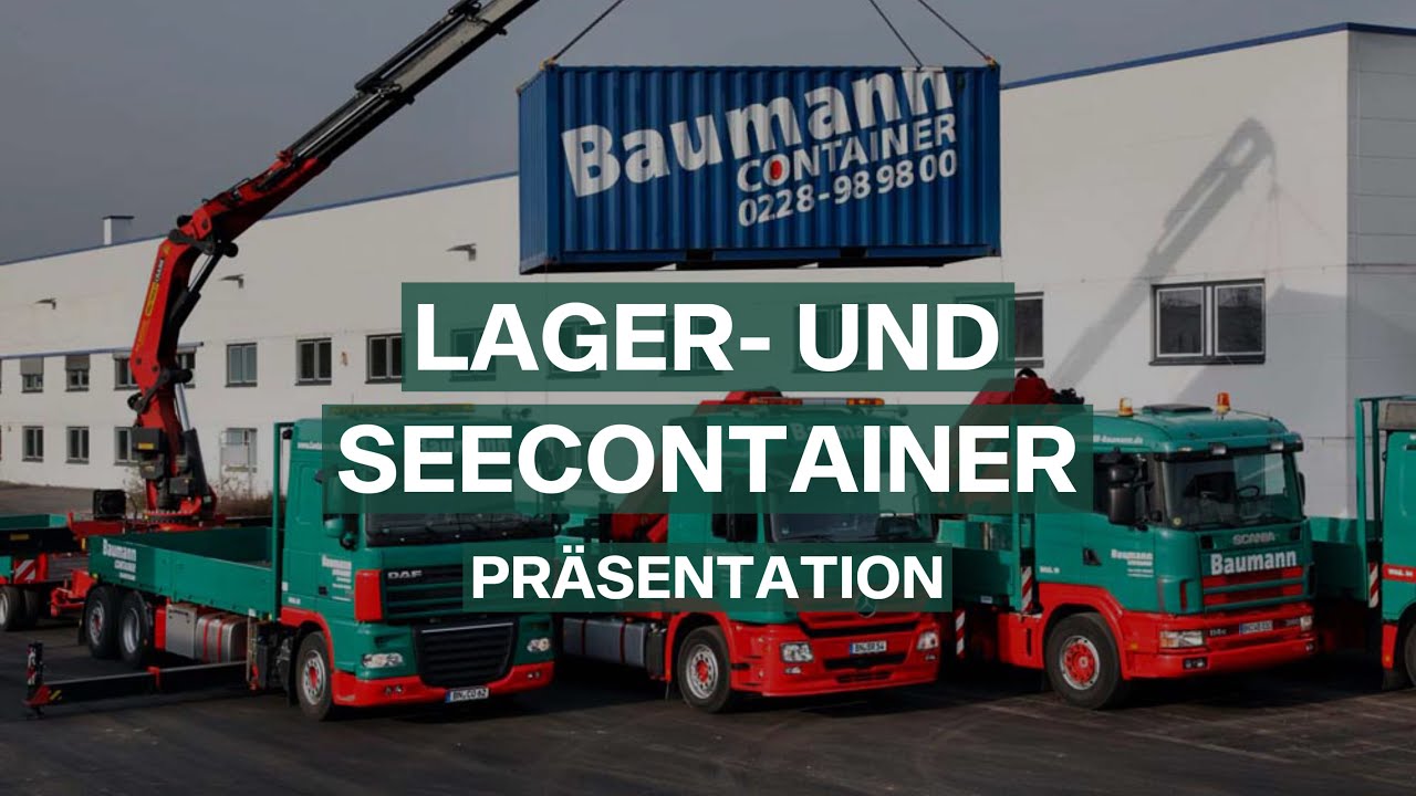 Secontainer Präsentation Lager- und Seecontainer | Baumann Container - YouTube