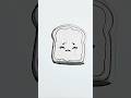 Poor little Jam Toast lost its color 😭🥪 #coloring #color reveal #easydrawing