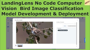 Landing Lens No Code Computer Vision Bird Image Classification Model Development and Deployment