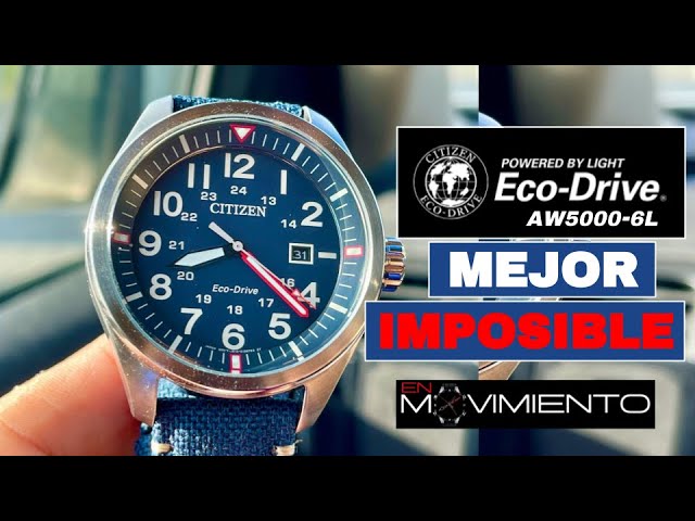 Citizen Eco-Drive Military Style Nylon YouTube AW5000-24E Watch - Band