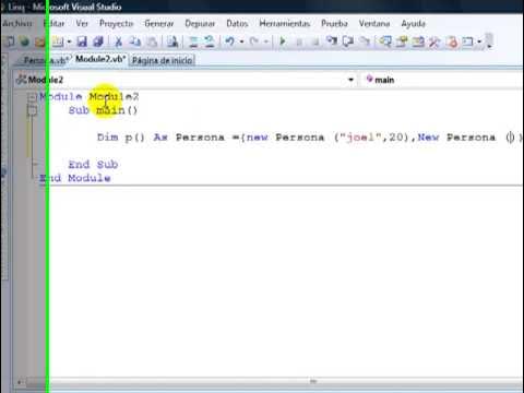 using linq in visual basic 2008 - YouTube