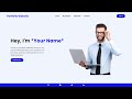 Create Simple Portfolio Website with HTML & CSS | Step by Step Tutorial